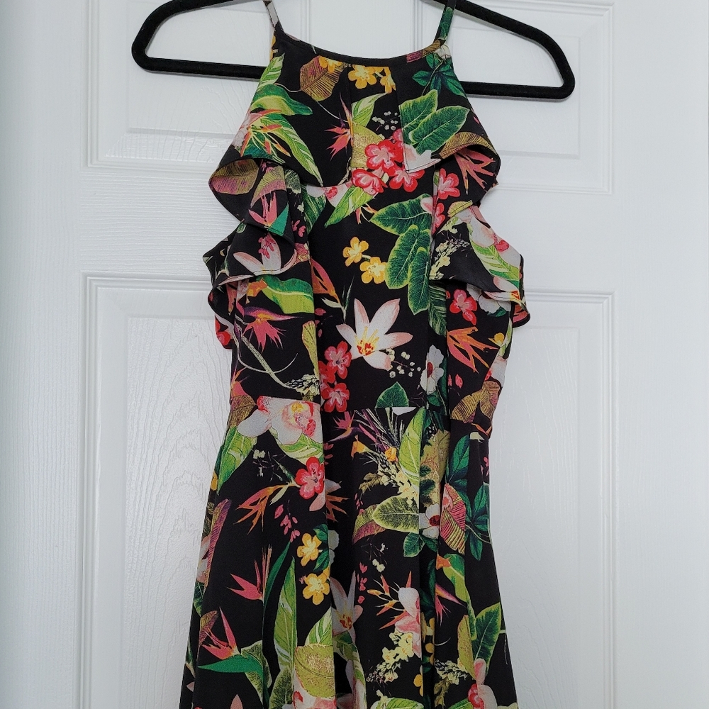 London Times floral halter knee length size MP